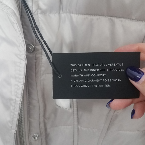 NWT Nine West hooded puffer coat gray Small - Picture 10 of 16